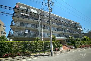 新城コーポラスの外観（南西側から）