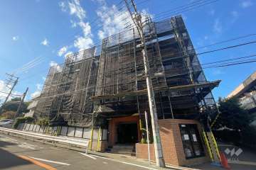 梶ヶ谷ビューハイツの外観（北西側から）