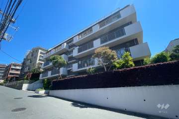 ニューウェルハイツ梶ヶ谷の外観（南西側から）　