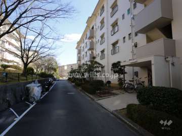 敷地北側の通路部分