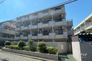 ハイタウン多摩川No.2の外観（北西側から）