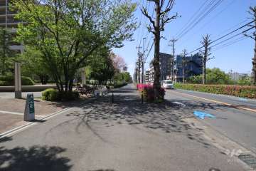 敷地北東側の前面道路