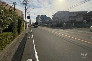 敷地南西側の前面道路　