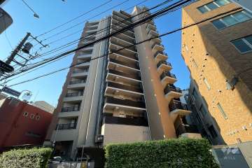 ブランズ溝の口レジデンスの外観（北東側から）