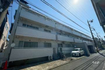 多摩川ハイツの外観（西側から）　