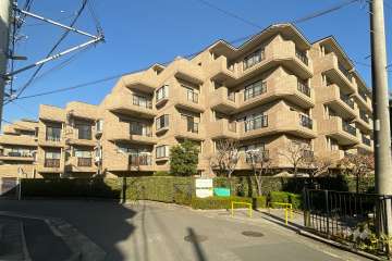 コード梶が谷Ｂ棟の外観（南西側から）　