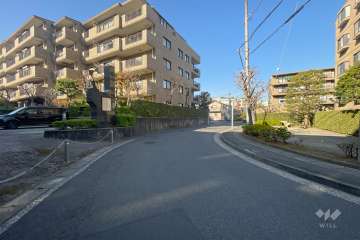 敷地東側の前面道路　