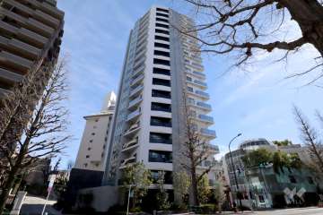 プレミスト白金（白金6丁目）の外観(西側から)