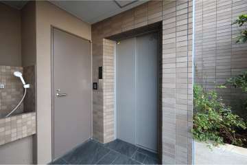 駐輪場の出入り口