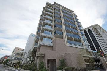 レ・ジェイド箕面船場 ノースレジデンスの外観（北西側から）