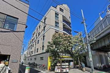 オープンレジデンシア品川中延ステーションフロントの外観（南西側から）