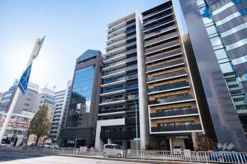 オープンレジデンシア金山ザ・プレイスの外観（北東側から）