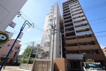 エスリード今池アヴェールの外観（北東側から）