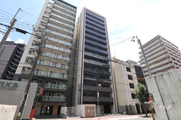 オープンレジデンシア上前津の外観（北西側から）