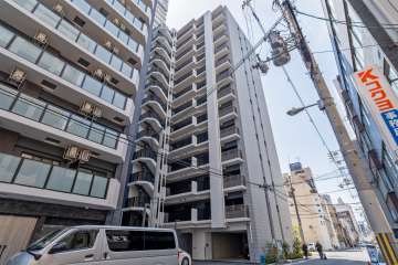 アウラ京町堀の外観（北西側から）