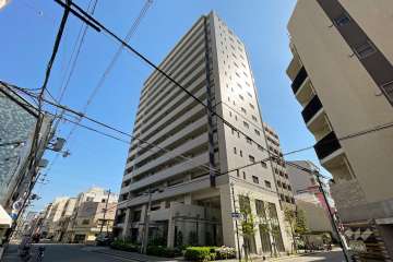 エスリード南堀江の外観（南西側から）