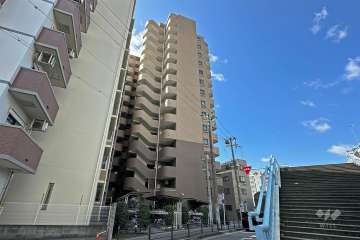 キングマンションエピシオン阿波座ウェストディオの外観（北東側から）