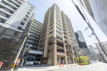 クレヴィア阿波座の外観（北西側から）