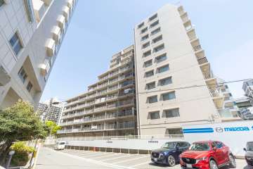 クローバーハイツ江戸堀の外観（南西側から）