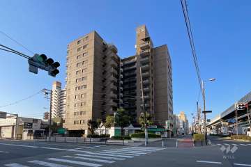 グローバル辰巳橋の外観（北側から）
