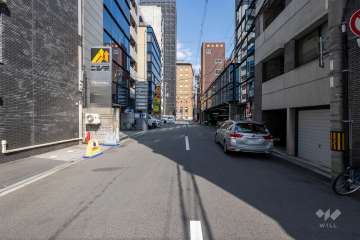 敷地北側の前面道路　