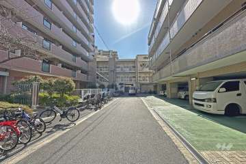 敷地南西側前面道路（北西側から）