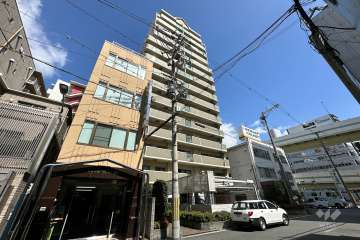 メロディーハイム西長堀の外観（南西側から）