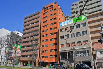 ライオンズマンション土佐堀の外観（南東側から）