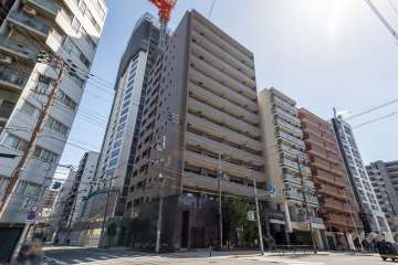 リーガルあみだ池新町の外観（北西側から）