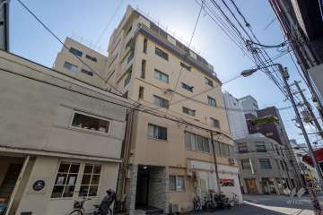 四ツ橋三洋ハイツの外観（北東側から）