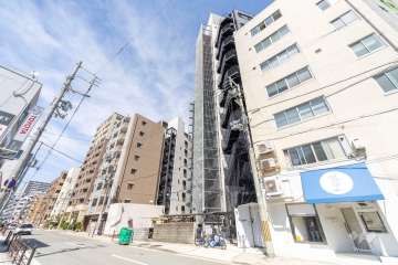 大阪トヨタハイツ靭の外観（南西側から）