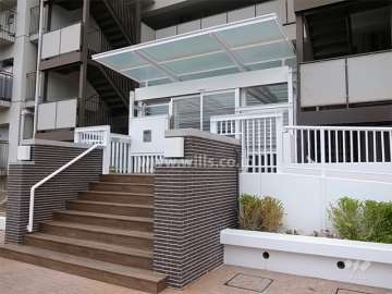 オートロック付きのエントランス