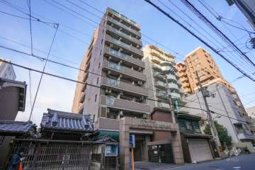 エステムコート大阪城南の外観（南西側から）