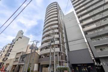 エステムコート難波EASTレオルガの外観（北西側から）