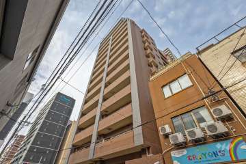 グラン・シティオ心斎橋EASTの外観（南西側から）