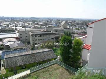 北側の道路からの眺め