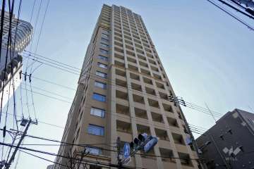 グランドメゾン大手前タワーの外観（北東側から）