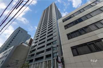 クレヴィアタワー御堂筋本町の外観（南東側から）