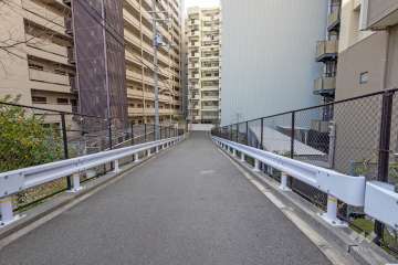 敷地南側の前面道路（東側から）