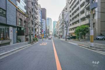 敷地北側の前面道路　　