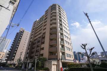 ステイツ上町台レジデンス玉造の杜の外観（北西側から）