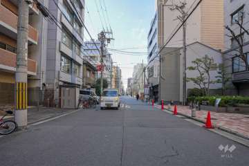 敷地南側の前面道路　　