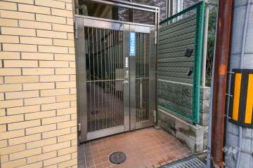 駐輪場の出入り口