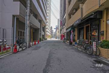 敷地北側の前面道路