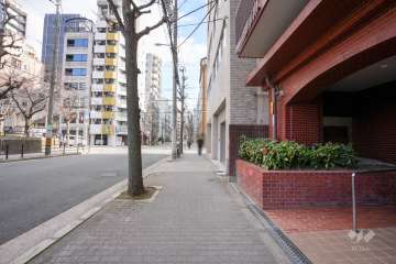 敷地北側の前面道路
