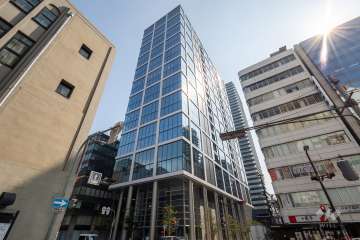 ブランズタワー御堂筋本町の外観（北西側から）