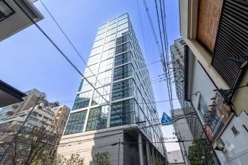 ブランズタワー御堂筋本町の外観（南東側から）