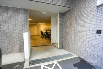 駐輪場の出入り口