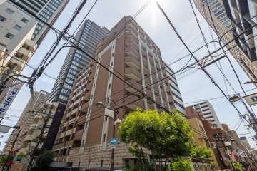 プレサンス心斎橋タイミックスの外観（北西側から）