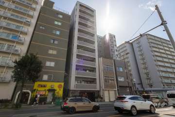 ベルデフラッツ谷町の外観（北西側から）